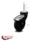 Service Caster 3 Inch Black Hooded Neoprene Rubber 8mm Threaded Stem Caster SCC-TS03S310-NPRB-BK-M815 - alternate 3